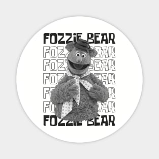 Monochrome Cute Fozzie Magnet